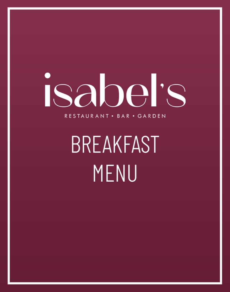 Menus - Isabel's Burton